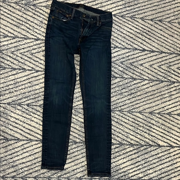 Men's Dark Blue Jeans - Picture 1 of 8